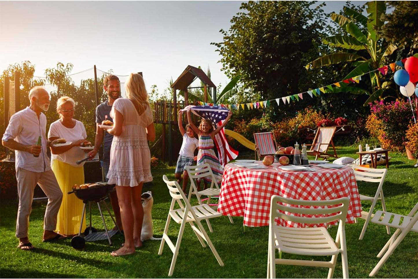 10 Pack Round Plastic Checkered BBQ Tablecloth -Red & White Checkered Gingham Tablecloth -Plastic Picnic Table Covers.