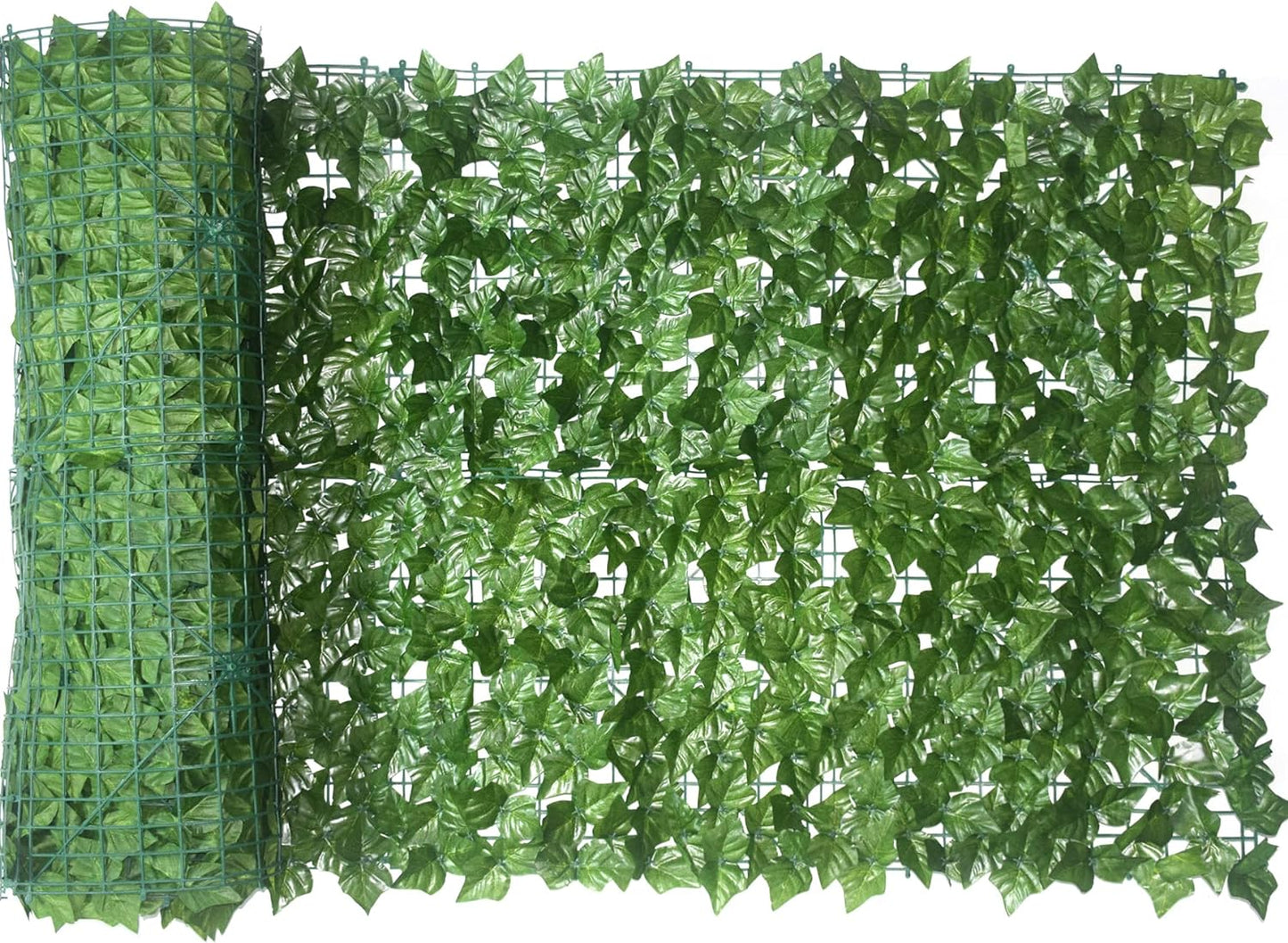 118x39.4in Artificial Hedges Fence,Artificial Greenery Backdrop,Artificial Ivy Privacy Fence and Faux Ivy Vine Leaf Decoration for Outdoor Garden DecorScreen.